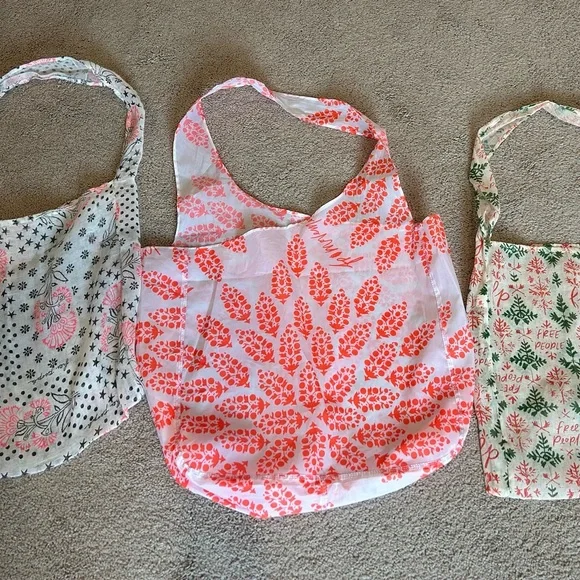 Set of Three Free People Tote Bags - Picture 1 of 9